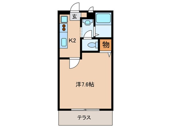 グリーンベレーＡ棟の物件間取画像